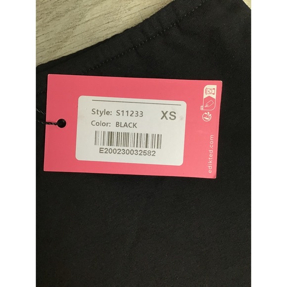 Edikted Women's Black Aisha Low Rise Mini Skirt Size XS NWT - Picture 7 of 11
